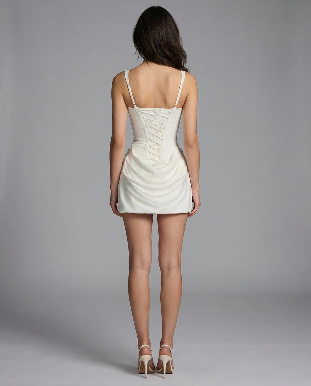 Ryzza - Draped Snatched Mini Dress