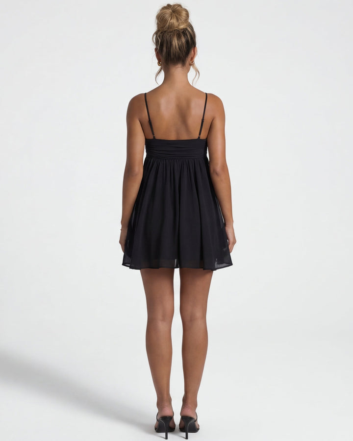 Rachel - Flowy Babydoll Mini Dress
