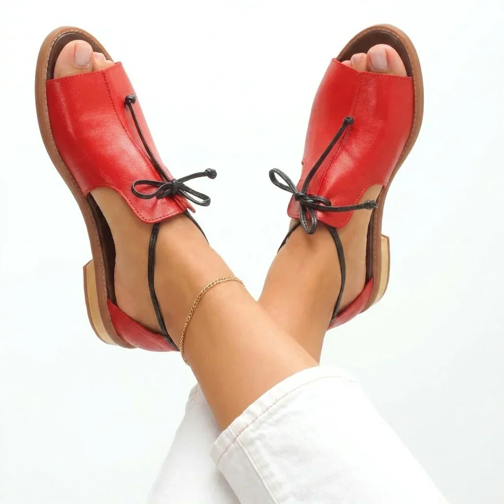 Edna - Adjustable Lace-Up Sandals