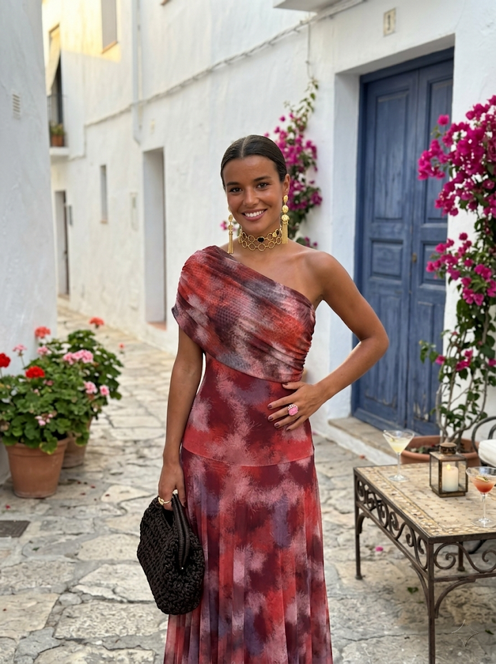 Mia - Elegant Off Shoulder Maxi Dress
