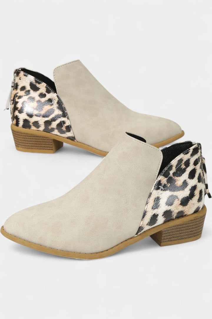 Janicee Stylish Leopard Print Orthopedic Boots