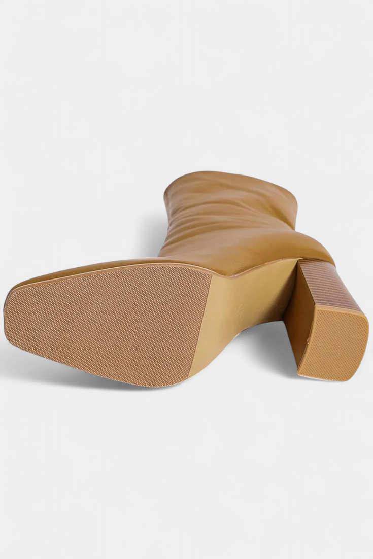 Linde Contemporary Mid-Calf Boots with a Spacious Fit