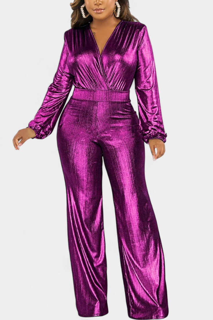 Papeete Chic Deep V-Neck Jumpsuit