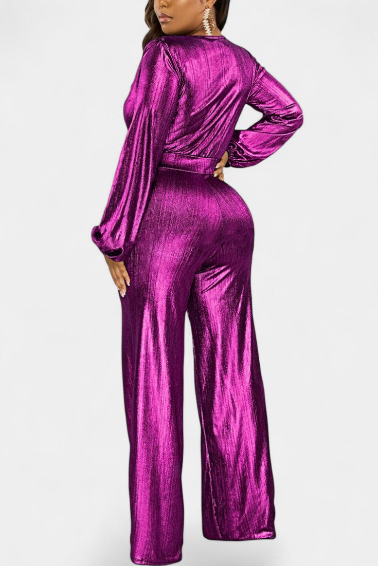 Papeete Chic Deep V-Neck Jumpsuit