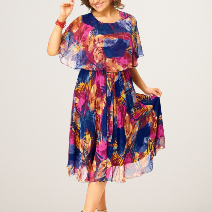 Beatrice - Breezy Plus Size Chiffon Dress