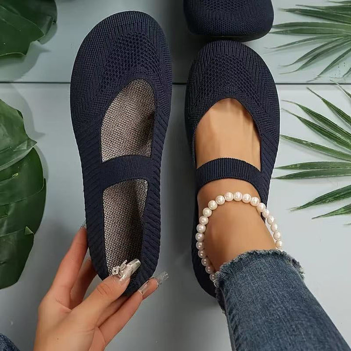 Gemma - Breathable Knit Walking Flats