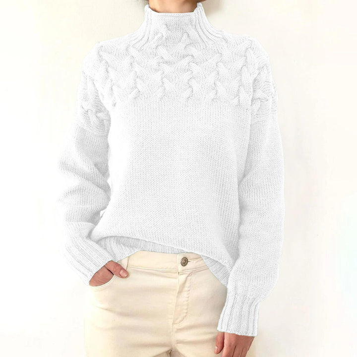 Mella - Cozy Turtleneck Knit Sweater