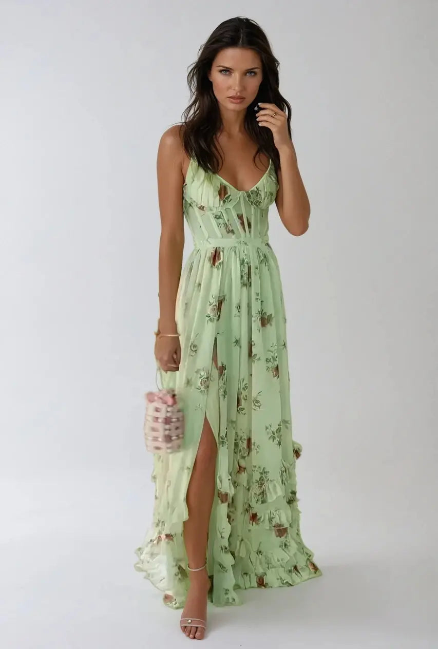 Bella - Flowing Boho Maxi Dress